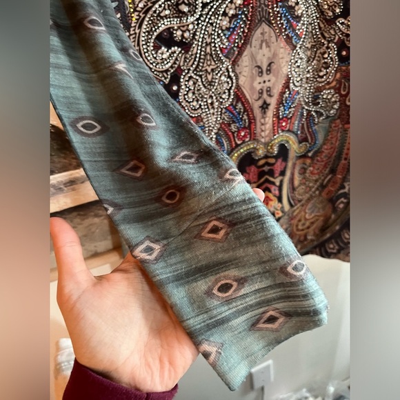 S-12 Sequins Embellished Long-Sleeve Boho Dress - Picture 3 of 9